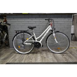 M-Bike női trekking kerékpár – 28”, fehér, alacsony átlépésű vázzal 