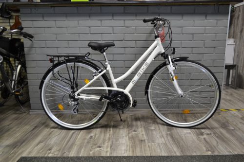 M-Bike női trekking kerékpár – 28”, fehér, alacsony átlépésű vázzal 