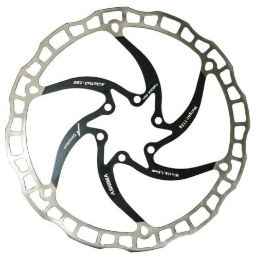 FÉKTÁRCSA ASHIMA 203MM INOX/FEKETE ARO-08-203-BK