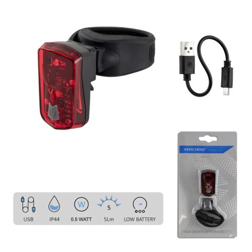 HÁTSÓLÁMPA USB BLP MINI 3 FUNKCIÓ